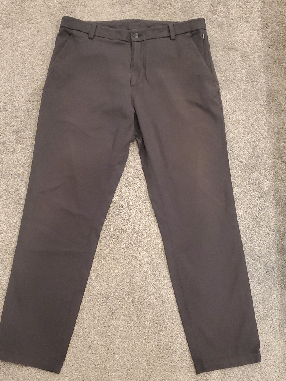 Lululemon-sz. 34 Men's Classic ABC Straight Leg Trouser- Dark Charcoal